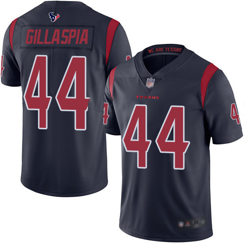 Houston Texans Limited Navy Blue Men Cullen Gillaspia Jersey NFL Football 44 Rush Vapor Untouchable